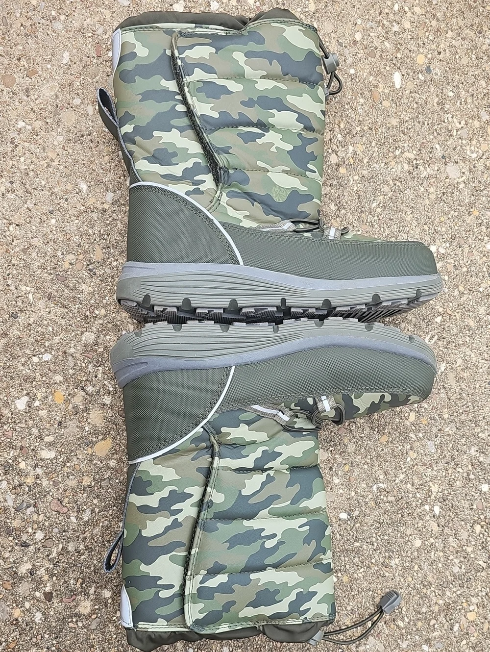 Lands' End Snow Flurry Camo Pattern Winter Snow Boots Youth Kids 2